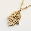 45870 Augusta Jewellery Gold Plated Necklace - Dainty Hamsa