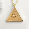 Outlet 45870 Augusta Jewellery Gold Plated Necklace - Evil Eye Amulet