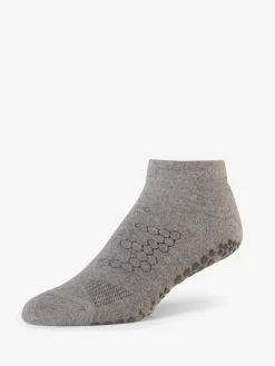 Online YOGAMA02 Base 33 Low Rise Grip Socks - Grey