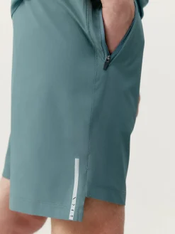 Hot AGENCY01 Born Living Yoga Natron Double Layer Short - Grey Green/Road Grey