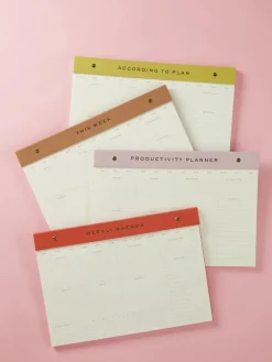 New DESIGN01 Designworks Ink Weekly Agenda Pad - Camel