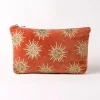 Hot ELIZAB01 Elizabeth Scarlett Velvet Everyday Pouch - Rust Sun Goddess