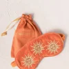 Outlet ELIZAB01 Elizabeth Scarlett Velvet Eye Mask - Rust Sun Goddess
