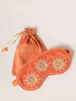 Outlet ELIZAB01 Elizabeth Scarlett Velvet Eye Mask - Rust Sun Goddess