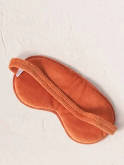 Outlet ELIZAB01 Elizabeth Scarlett Velvet Eye Mask - Rust Sun Goddess
