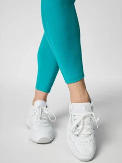 Clearance EASEDK01 Girlfriend Collective Compressive High Rise 7/8 Legging Peacock