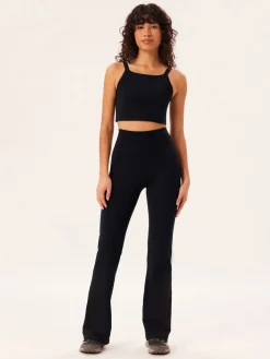 Clearance EASEDK01 Girlfriend Collective Compressive Flare Legging - Black