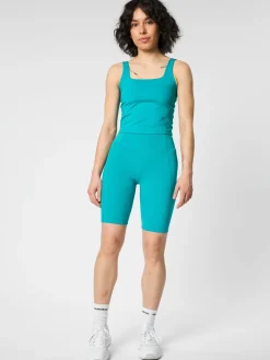 Best EASEDK01 Girlfriend Collective Compressive High-Rise Bike Shorts - Peacock