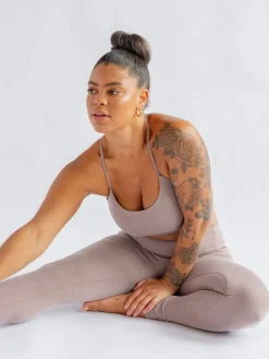 Online EASEDK01 Girlfriend Collective Float High Rise Leggings - Heather Cocoon