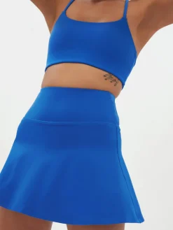 Discount EASEDK01 Girlfriend Collective Float Flounce Skort - Ultramarine