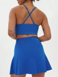 Discount EASEDK01 Girlfriend Collective Float Flounce Skort - Ultramarine