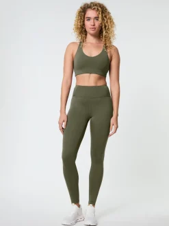 New EASEDK01 Girlfriend Collective Float Lola Bra - Cured Green