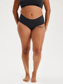 Sale EASEDK01 Girlfriend Collective High Rise Brief - Raven