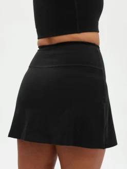 Discount EASEDK01 Girlfriend Collective High-Rise Skort - Black