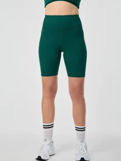 Sale EASEDK01 Girlfriend Collective Rib High-Rise Bike Shorts - Rainforest