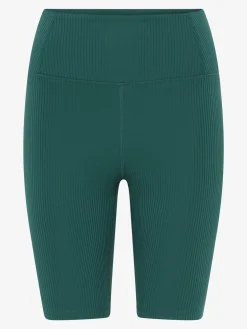 Sale EASEDK01 Girlfriend Collective Rib High-Rise Bike Shorts - Rainforest