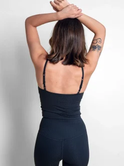 EASEDK01 Girlfriend Collective Rib Cami Top - Black