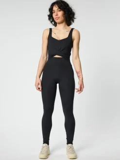 Online EASEDK01 Girlfriend Collective Twist Unitard - Black