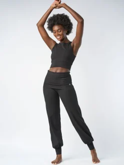 Hot FINEKN03 Gossypium Aspire Harem Pants - Black