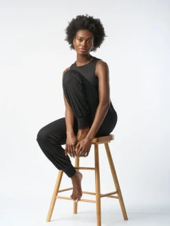 Hot FINEKN03 Gossypium Aspire Harem Pants - Black