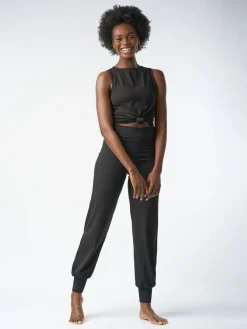 Hot FINEKN03 Gossypium Aspire Harem Pants - Black