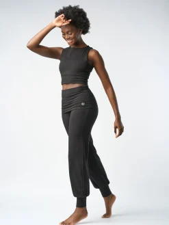Hot FINEKN03 Gossypium Aspire Harem Pants - Black