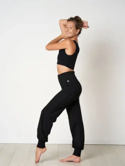 Hot FINEKN03 Gossypium Aspire Harem Pants - Black