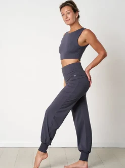 New FINEKN03 Gossypium Aspire Harem Pants - Ash Grey