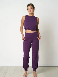 Hot FINEKN03 Gossypium Aspire Harem Pants - Grape