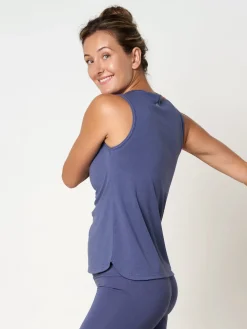 Online FINEKN03 Gossypium Freedom Yoga Vest - Indigo