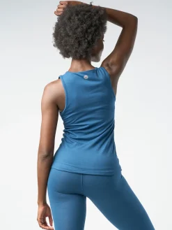 Discount RESHOR01 Gossypium Twist Yoga Vest - Sapphire