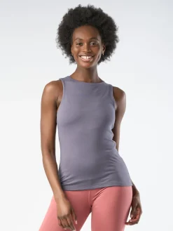 Discount RESHOR01 Gossypium Twist Yoga Vest - Ash Grey