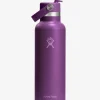 Online HYDROF01 Hydro Flask 621ml (21oz) Standard Mouth Bottle with Flex Straw Cap - Beachplum