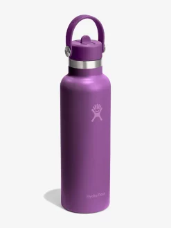 Online HYDROF01 Hydro Flask 621ml (21oz) Standard Mouth Bottle with Flex Straw Cap - Beachplum