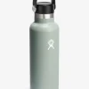 Best HYDROF01 Hydro Flask 621ml (21oz) Standard Mouth with Flex Cap - Agave