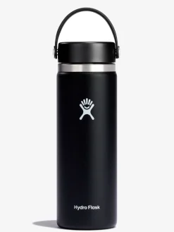 Sale HYDROF01 Hydro Flask 591ml (20oz) Wide Mouth Bottle with Flex Sip Lid - Black