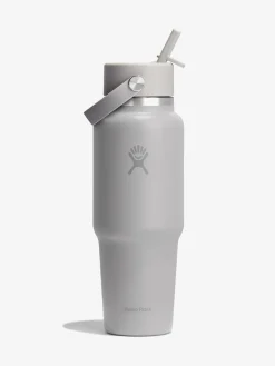 Hot HYDROF01 Hydro Flask 946ml (32oz) Wide Mouth Travel Bottle with Flex Straw - Birch