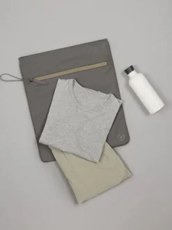 New LAPOCH01 La Pochette Kit Bag - Walnut/Pewter