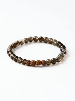 Outlet YANTRA01 Mala Bead Bracelet - Smoky Quartz