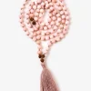 Best YANTRA01 Mala Bead Necklace - Pink Opal