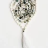 Outlet YANTRA01 Mala Bead Necklace - Tree Agate & Mother of Pearl