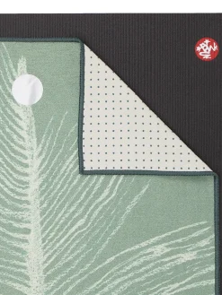 MANDUK01 Manduka Yogitoes Yoga Mat Towel - Silver Plume