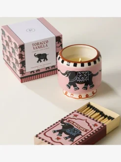 Best DESIGN01 Paddywax Adopo Elephant Ceramic Candle - Tobacco Vanilla