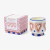 Clearance DESIGN01 Paddywax Adopo Hearts Ceramic Candle - Rosewood Vanilla