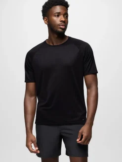 Best ALPINE01 prAna Natural Flow S/S Crew Tee - Black