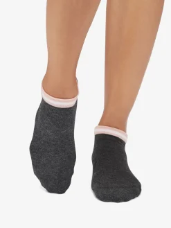 Clearance YOGAMA02 Tavi Noir Cora Grip Socks - Petal Melange Stripe