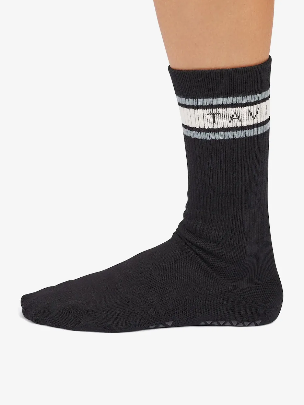 YOGAMA02 Tavi Noir Kai Grip Socks - Ebony Mirage Stripe