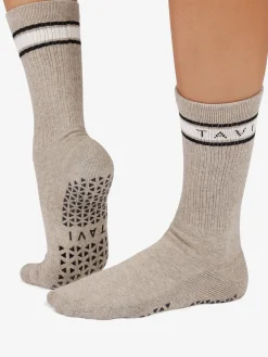 New YOGAMA02 Tavi Noir Kai Grip Socks - Shitake Heather