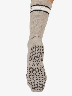 New YOGAMA02 Tavi Noir Kai Grip Socks - Shitake Heather