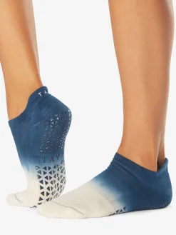 Discount YOGAMA02 Tavi Noir Savvy Grip Socks - Indigo Ombre